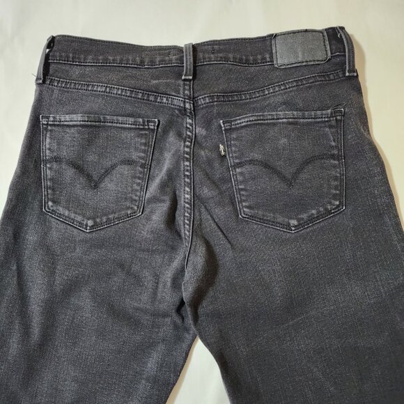 Levi's 312 Black Wash Mid Rise Shaping Slim Jeans - Picture 2 of 6